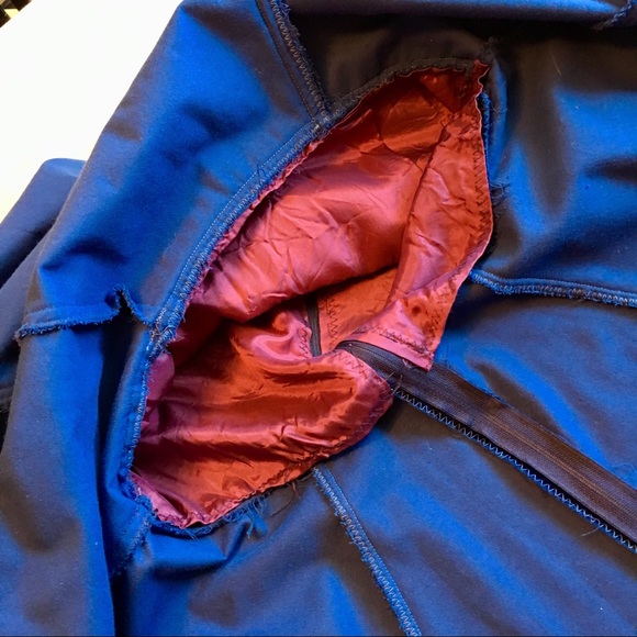 Blue Velvet Vintage OOAK Tailored Empire Dress - Picture 7 of 8